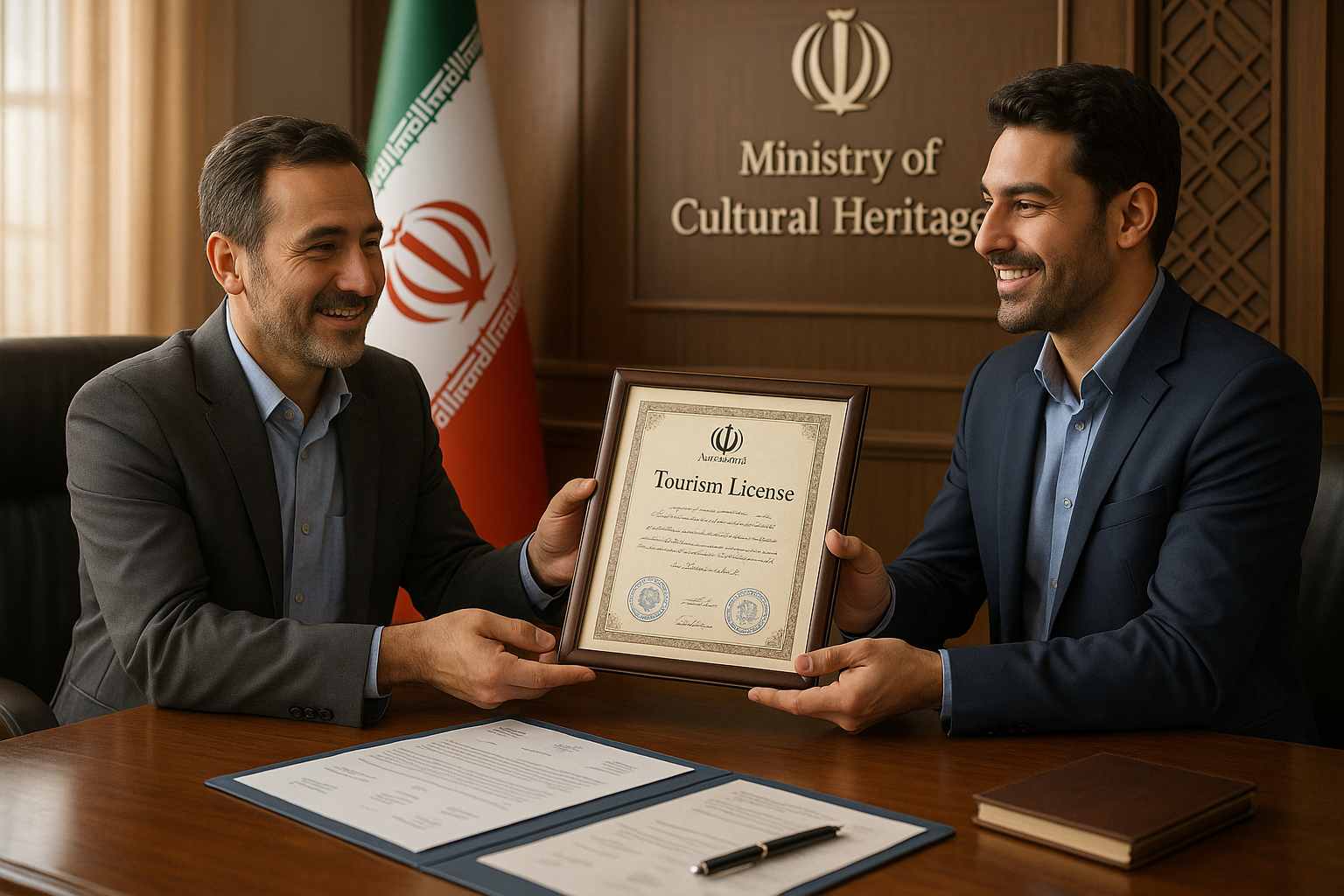 دریافت مجوز رسمی خدمات تور و گردشگری از وزارت میراث فرهنگی ایران