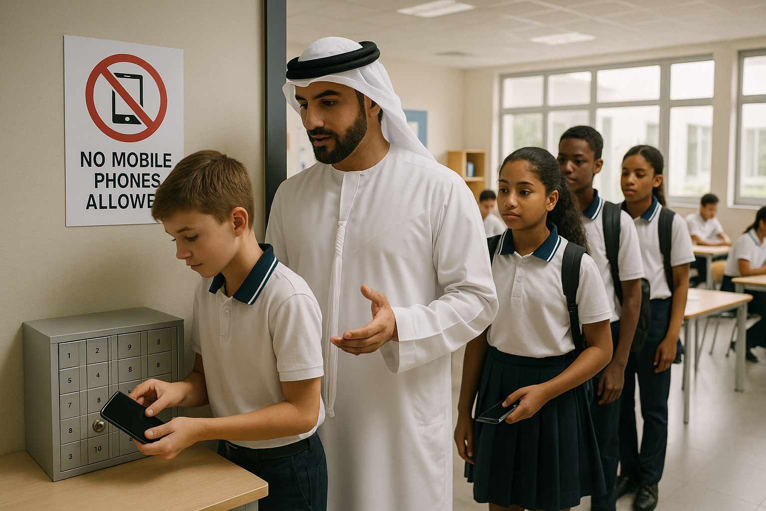 خلف الحبتور از ممنوعیت موبایل در مدارس امارات خبر داد