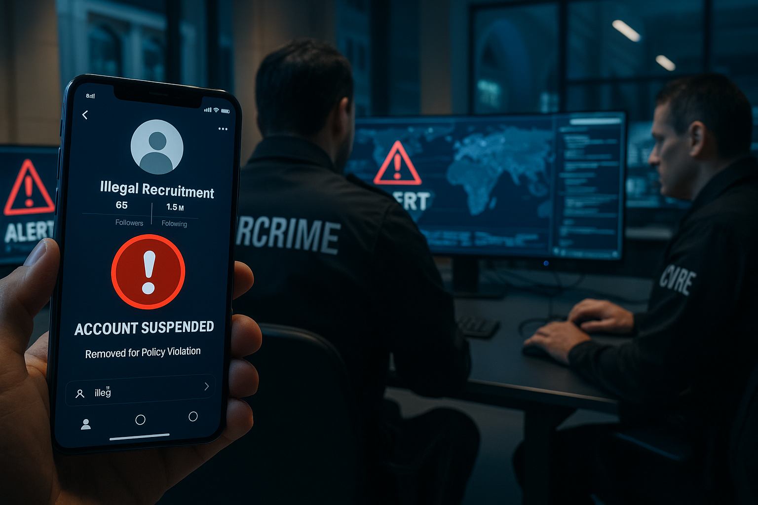 ۷۷ پیج غیرقانونی استخدام نیرو در امارات بسته شد